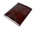 Handmade Leather Journal Diary Mens Day Organizer Planner garden flower Embossed